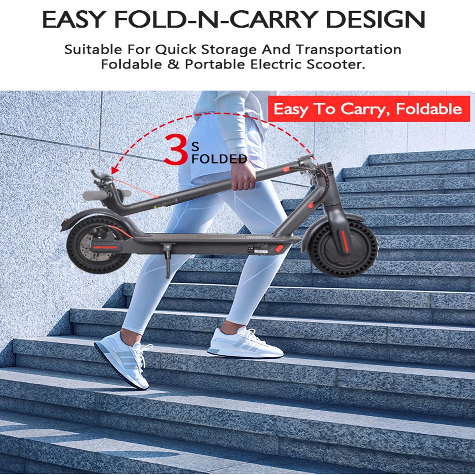 SwiftRide™ Pro: Foldable Adult Electric Scooter