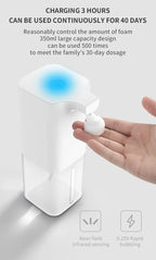 Dispensador automatico de jabon espumoso (USB Recargable)
