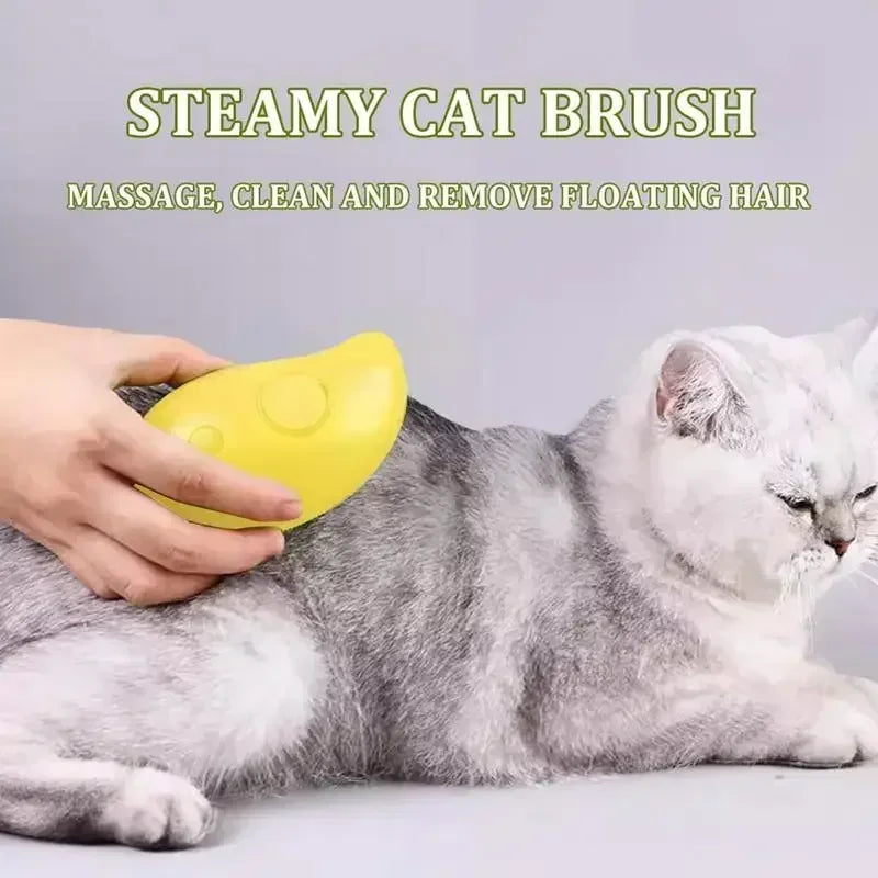 ZenPaw™ Steamy Brush - Avocado Green - Mango Yellow