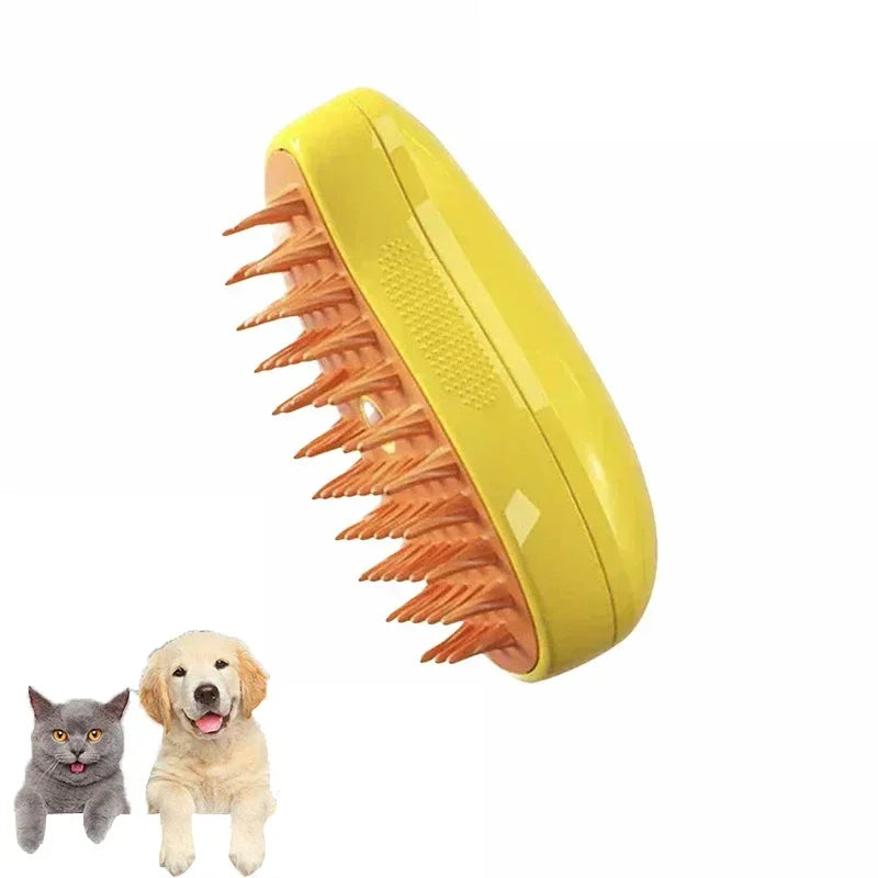 ZenPaw™ Steamy Brush - Avocado Green - Mango Yellow